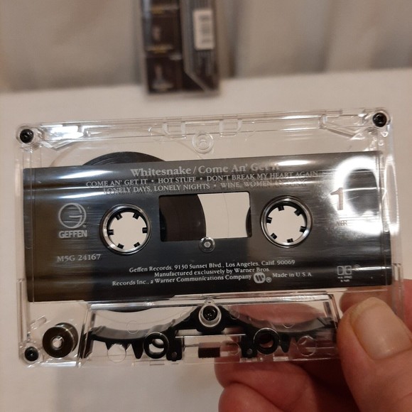 Whitesnake Come An' Get It Cassette Tape Metal Hard Rock 1981 Geffen READ - Picture 4 of 15